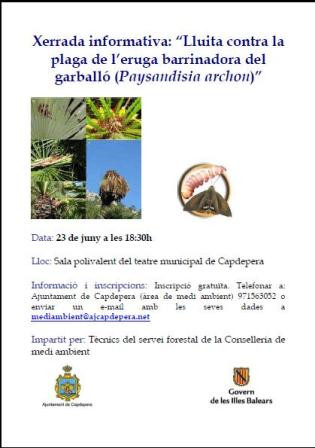 Xerrada informativa: lluita contra l'eruga del garballó