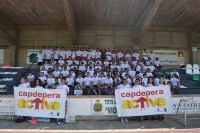Els alumnes de S’Alzinar coneixen l’atletisme amb Claudia Troppa