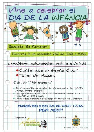 Vine a celebrar el Dia de la infància