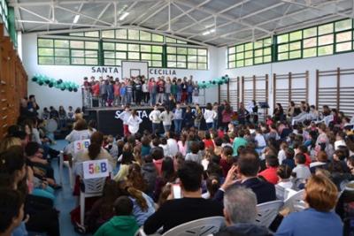 Els alumnes de S’Alzinar canten per Santa Cecília