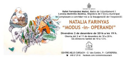 Exposició de Natalia Farinyas al Centre Melis