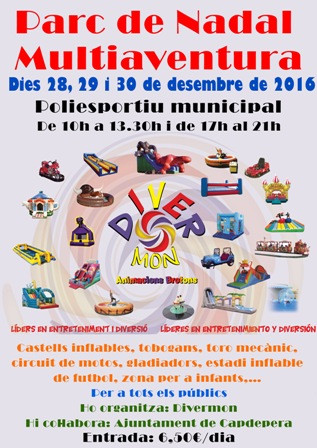 Festes de Nadal a Capdepera: parc multiaventura