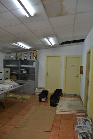 El temporal afecta a les instal•lacions de la Policia Local de Capdepera