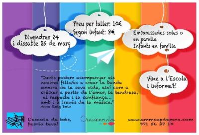 Tallers de música en família per a infants de 0 a 3 anys