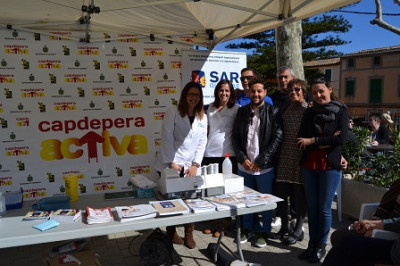 El Servei Municipal d’Esports munta una parada de Salut al mercat de Capdepera