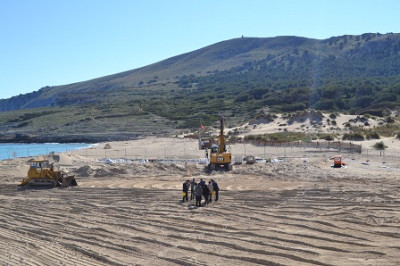 Acaben les tasques de recuperació de Cala Mesquida, que estarà a punt per Setmana Santa