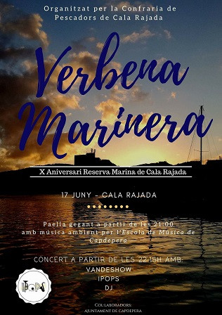 Verbena marinera per celebrar els 10 anys de la Reserva marina