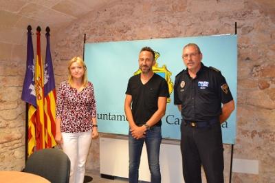 El batle es reuneix amb la cap de la Prefectura Provincial de Trànsit