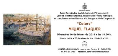 Exposició de Miquel Flaquer al Centre Melis