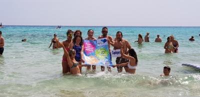 Mulla't per l'Esclerosi Múltiple a cala Agulla