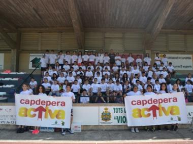 Els alumnes de S’Alzinar coneixen l’atletisme amb Claudia Troppa