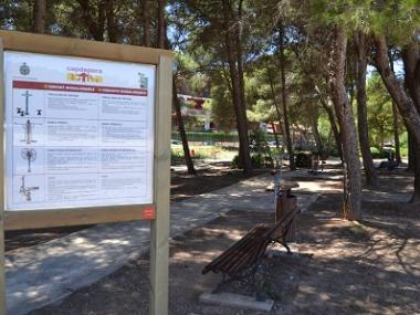 El parc de Sa Gravera compta amb noves màquines de gimnàs exterior