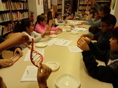 Les biblioteques organitzen un taller sobre l’ADN on els joves detectius descobreixen què és i per a què serveix
