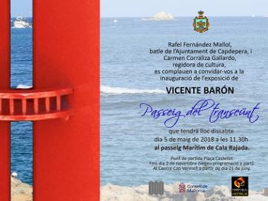 Vicente Barón inaugurarà l’exposició ‘El Passeig del transeünt’ al passeig Marítim de Cala Rajada