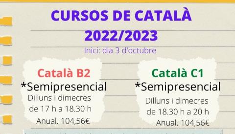 CURSOS DE CATALÀ CURS 20222023