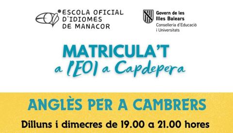 ANGLÈS PER A CAMBRERS capdepera