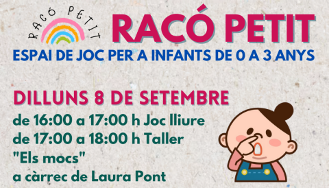 RACÓ PETIT ESPAI DE JOC PER A INFANTS DE 0 A 3 ANYS