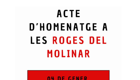 ACTE D'HOMENATGE A LES ROGES DEL MOLINAR