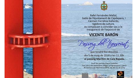 Vicente Barón inaugurarà l’exposició ‘El Passeig del transeünt’ al passeig Marítim de Cala Rajada